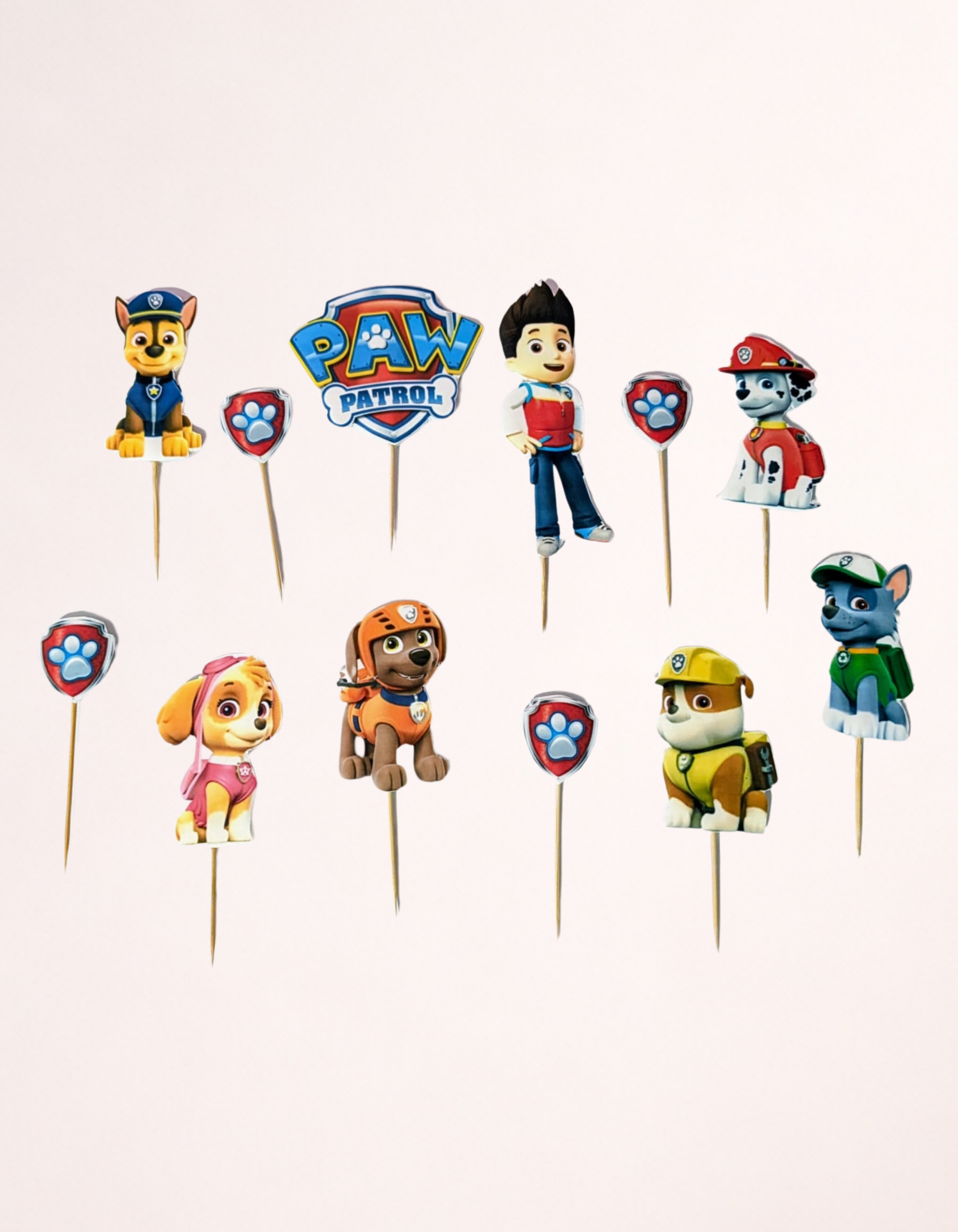 Figurina pentru tort din pasta de zahar in forma de Paw Patrol