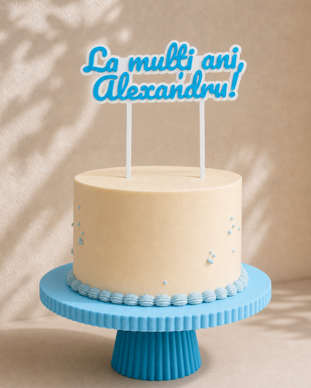 Topper tort personalizat cu mesaj – imprimat 3D