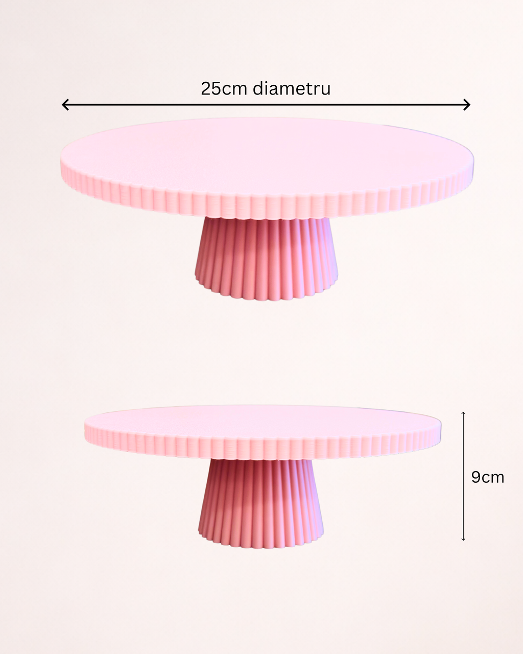 Suport pentru tort – Roz