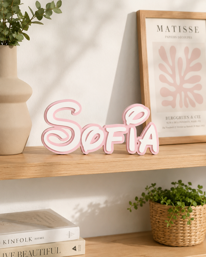 Nume decorativ personalizat – imprimat 3D
