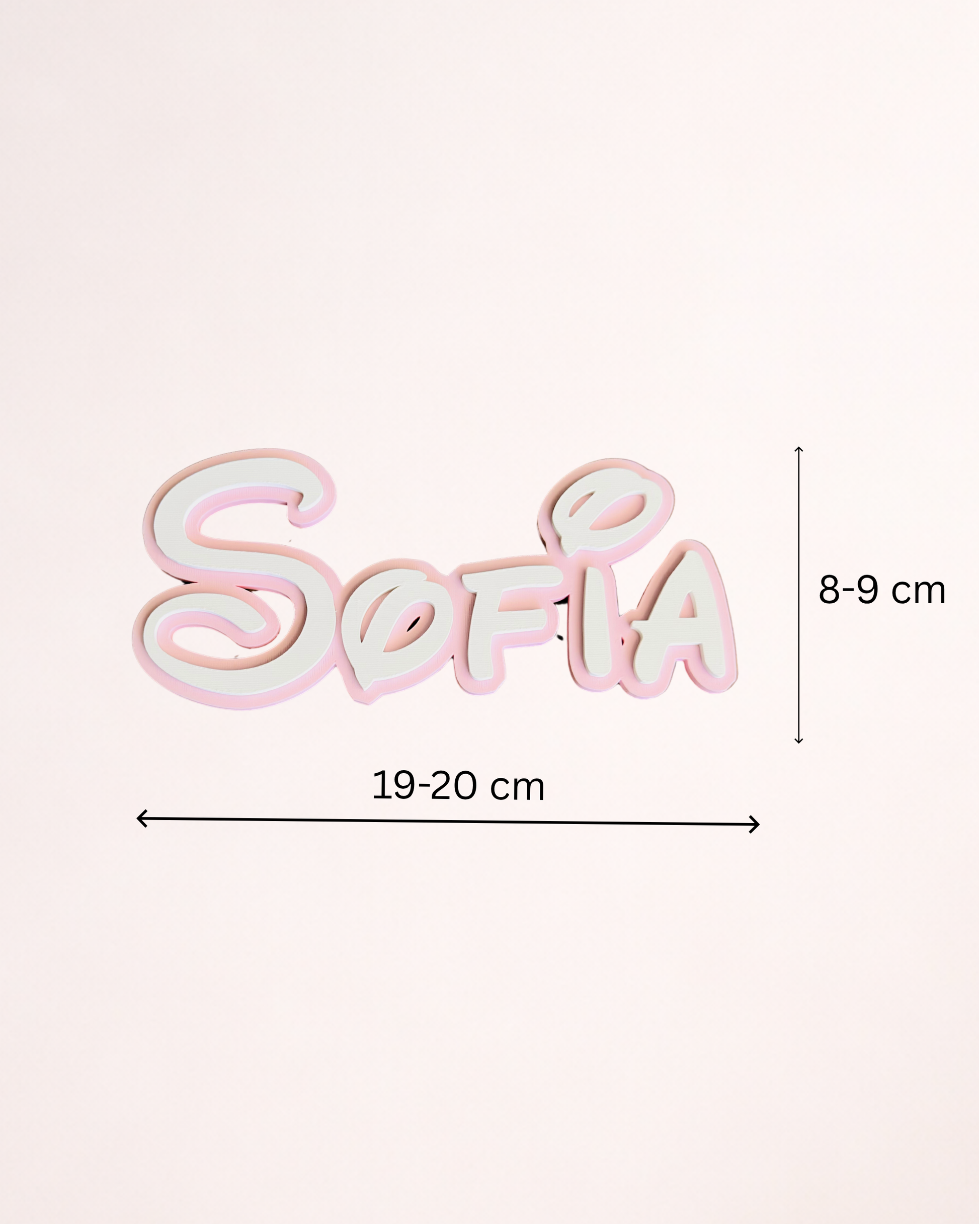 Nume decorativ personalizat – imprimat 3D