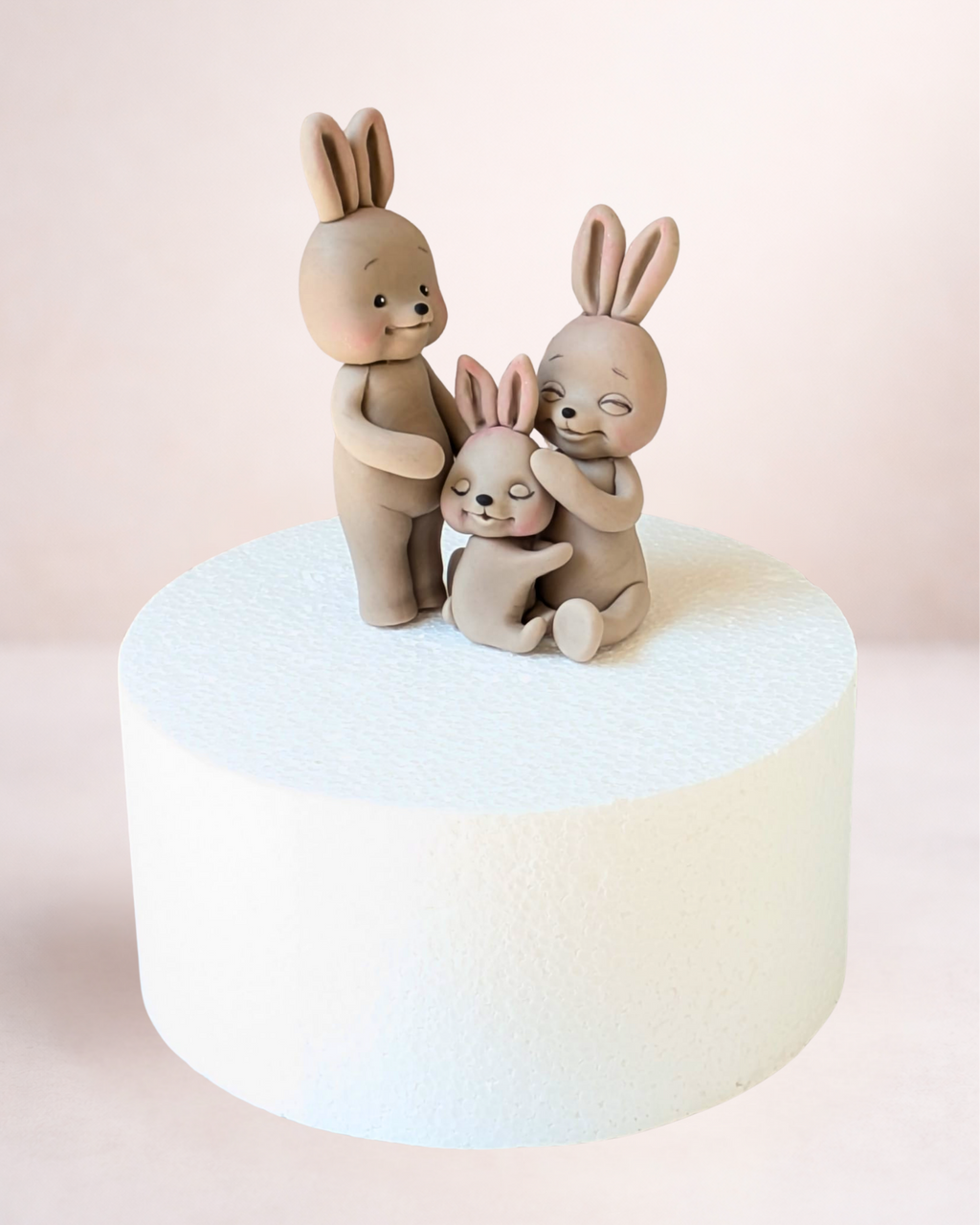 Familie Iepurași - Set Figurine Tort