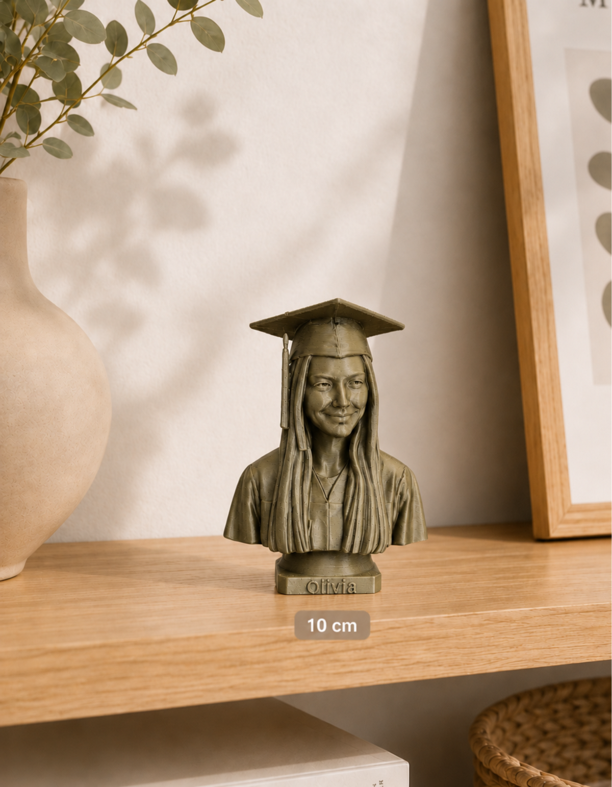 Bust personalizat după fotografie – imprimat 3D