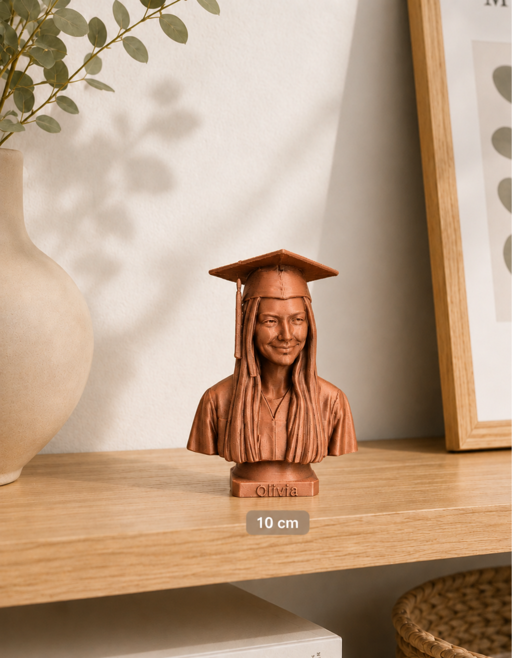 Bust personalizat după fotografie – imprimat 3D