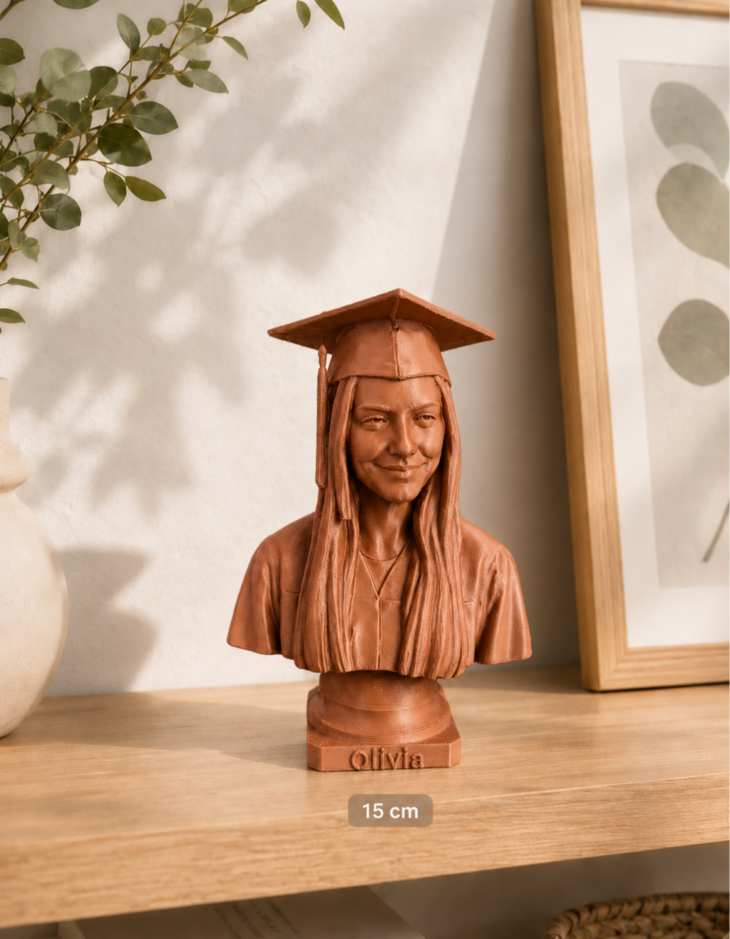 Bust personalizat după fotografie – imprimat 3D