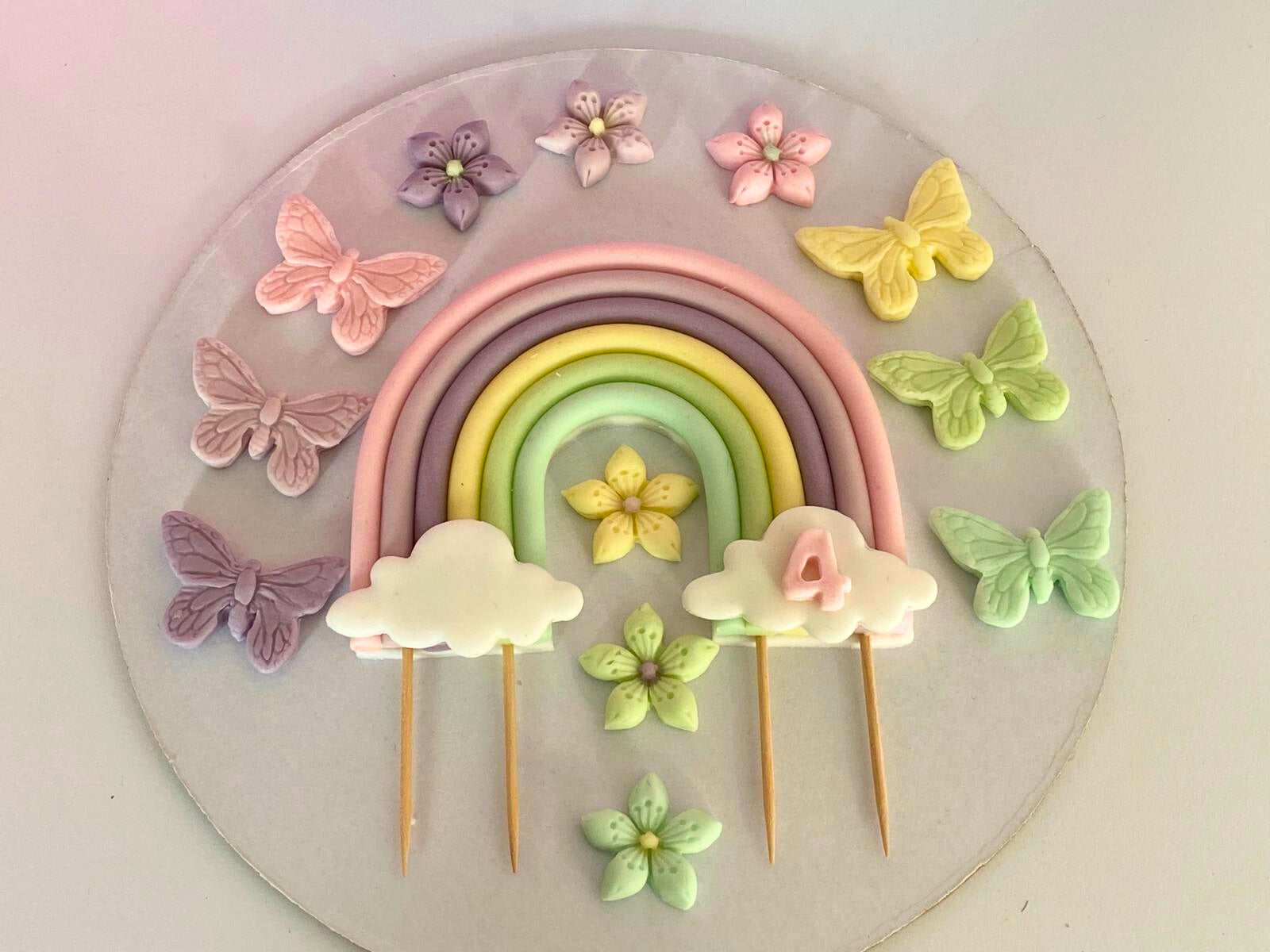 Set Figurine pentru tort - Fluturași