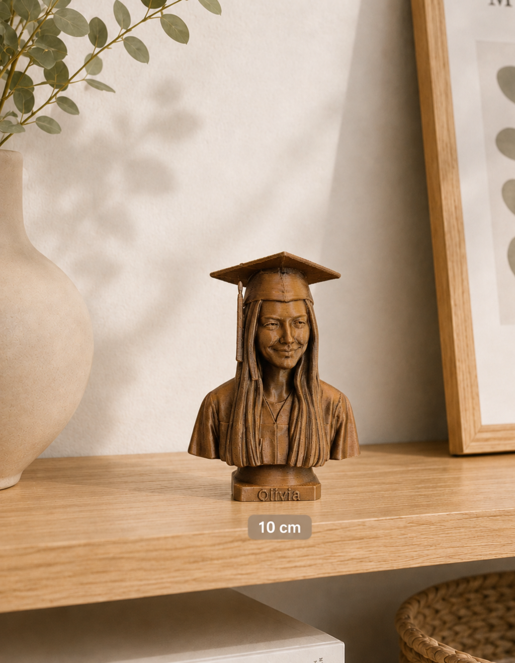 Bust personalizat după fotografie – imprimat 3D