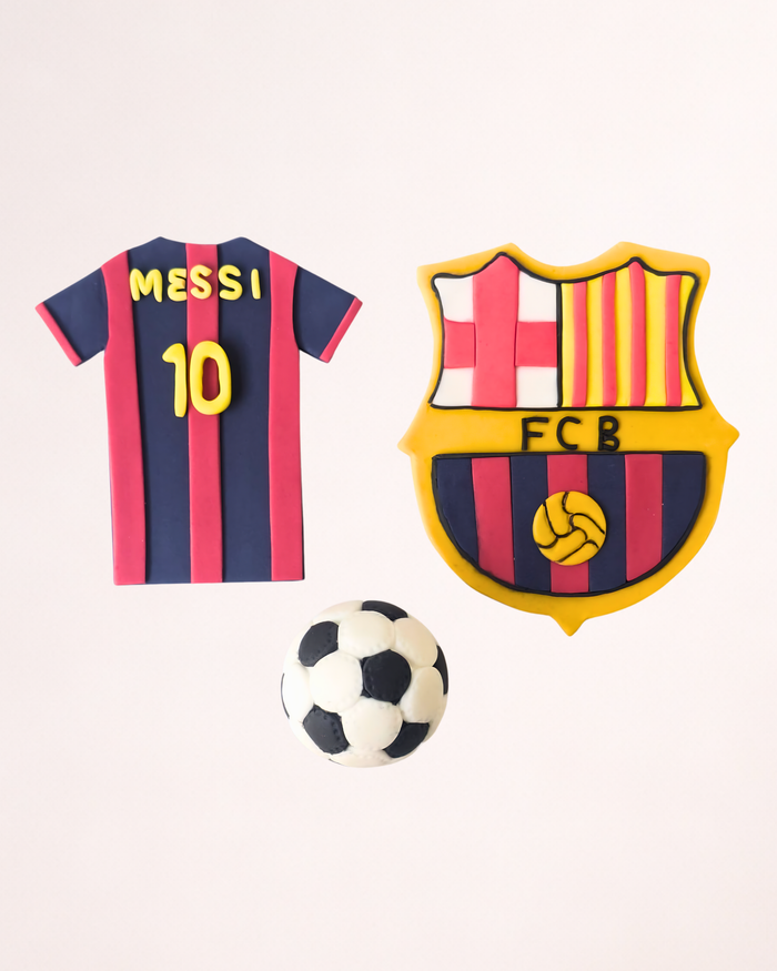 Fotbal Messi Barcelona nr. 10 - Set Decor Tort