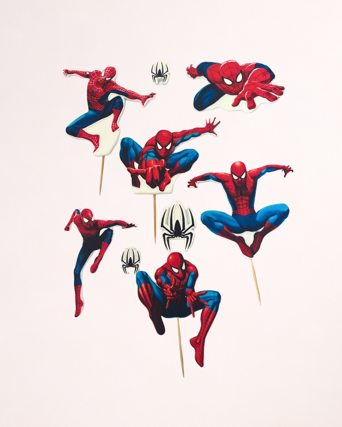 Spider-Man – Set toppere pentru tort din pastă de zahăr