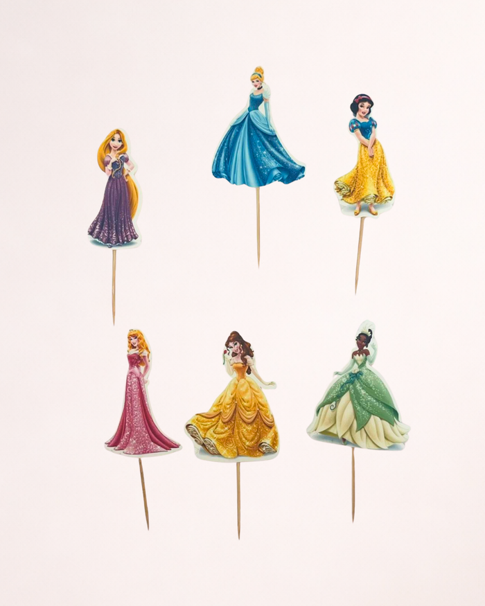 Prințese Disney – Set toppere pentru tort din pastă de zahăr