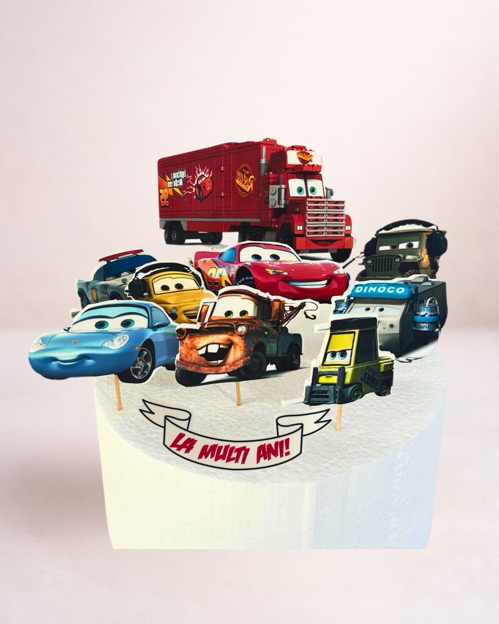 Cars – Set toppere pentru tort din pastă de zahăr