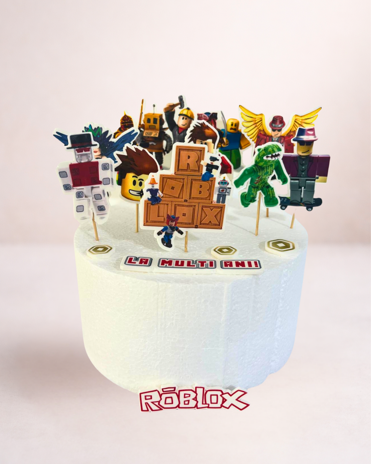 Roblox – Set toppere pentru tort din pastă de zahăr