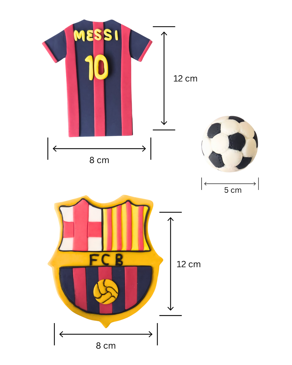 Fotbal Messi Barcelona nr. 10 - Set Decor Tort