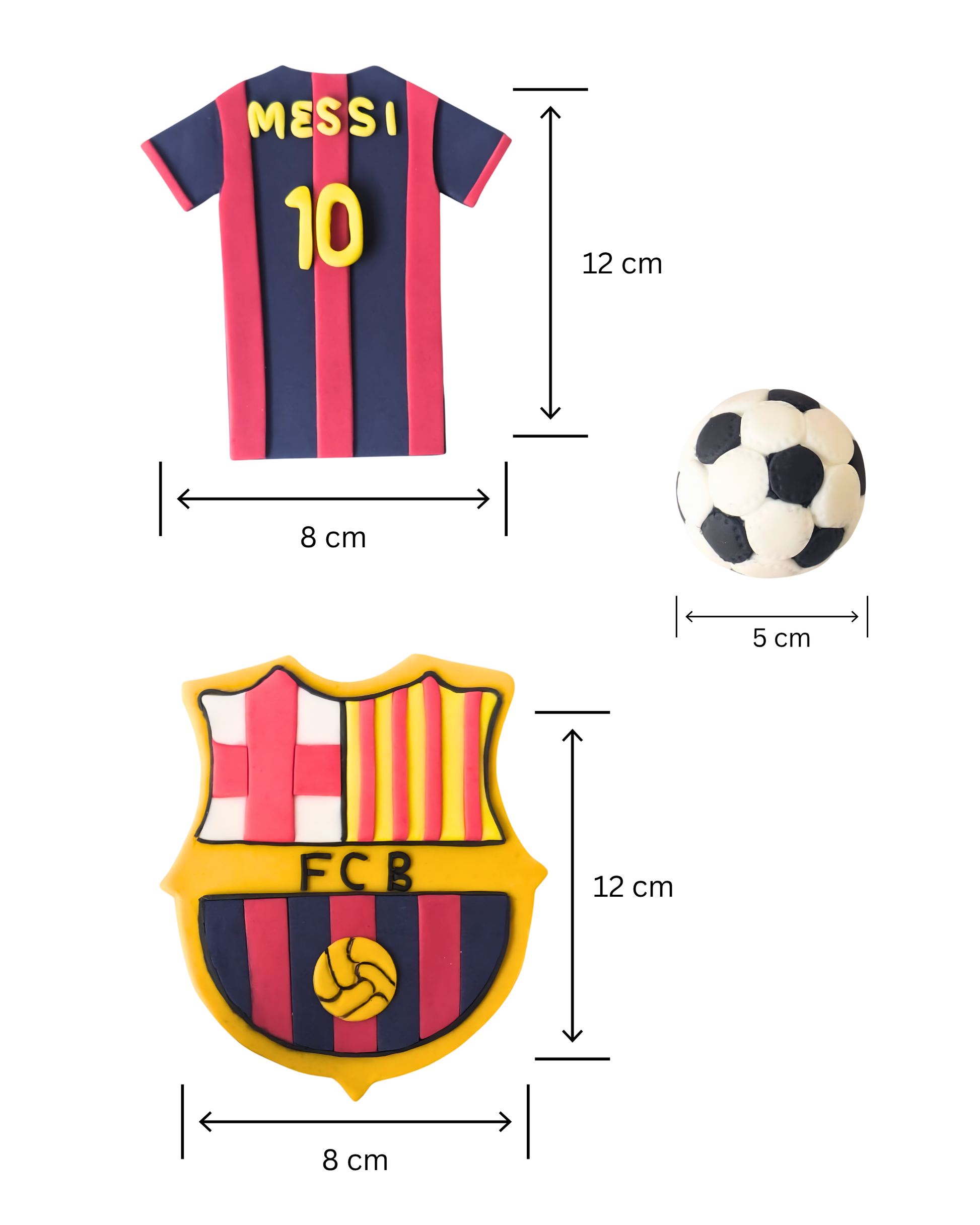 Fotbal Messi Barcelona nr. 10 - Set Decor Tort