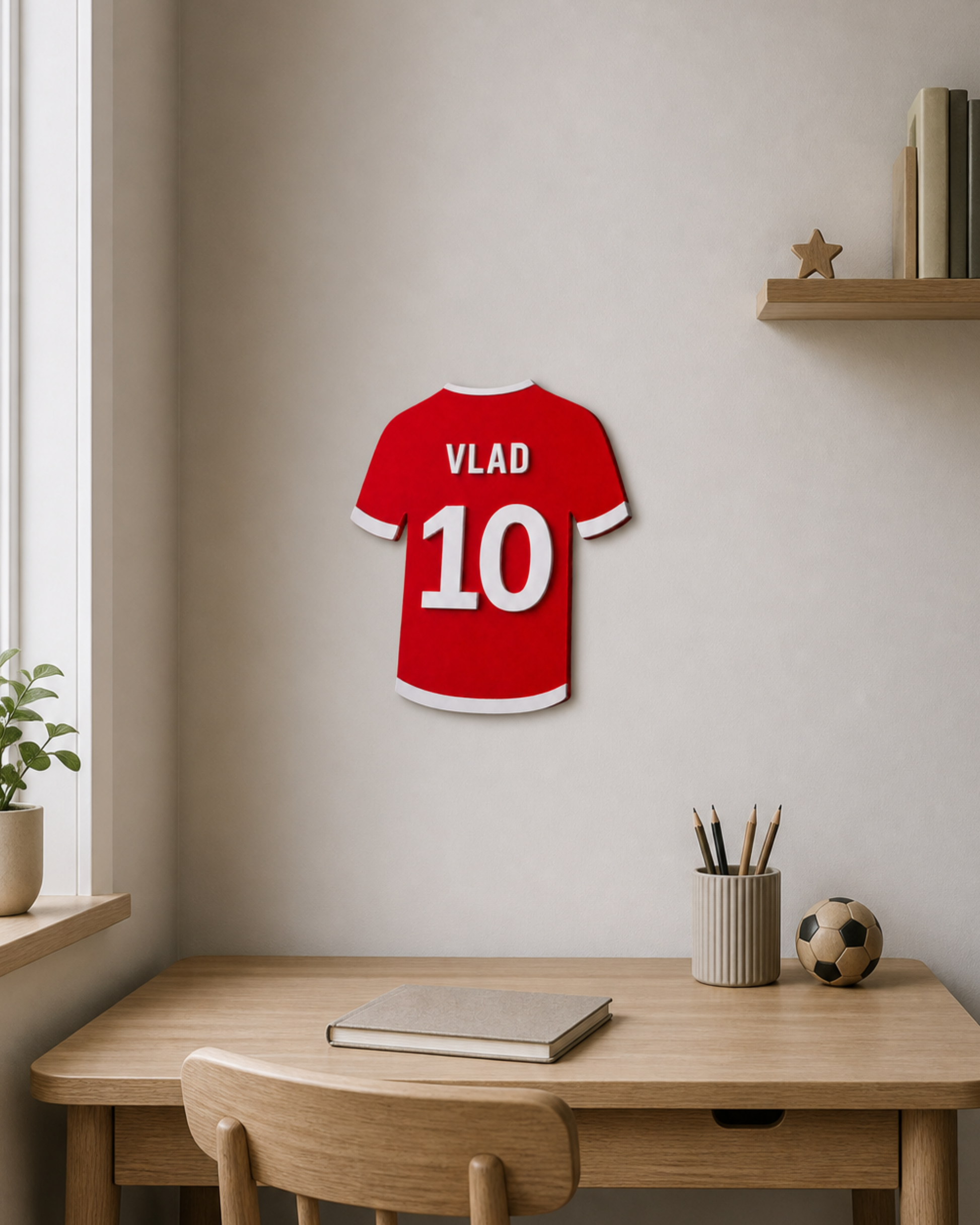 Tricou de fotbal decorativ personalizat