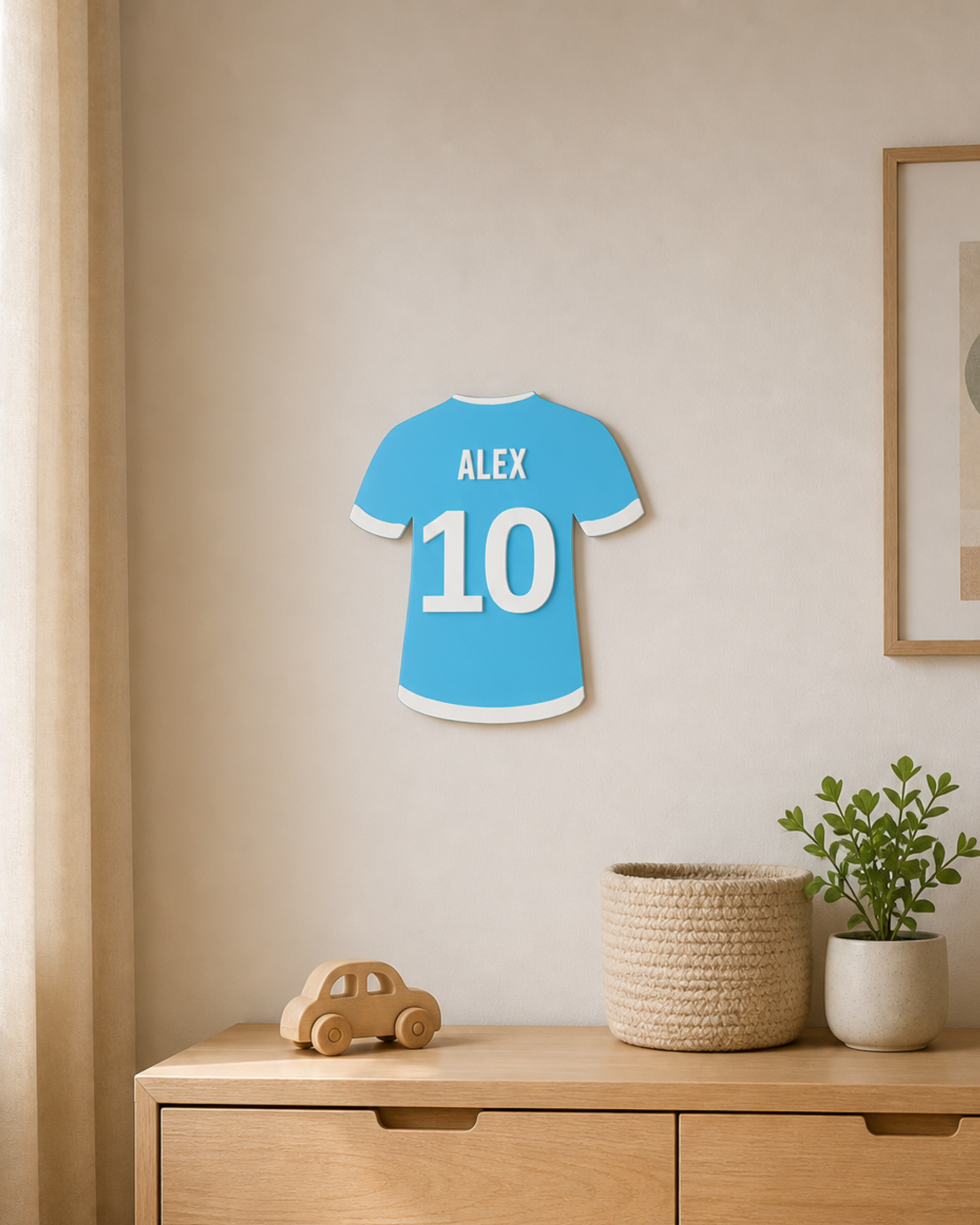 Tricou de fotbal decorativ personalizat