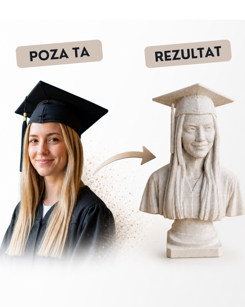 Bust personalizat după fotografie – imprimat 3D
