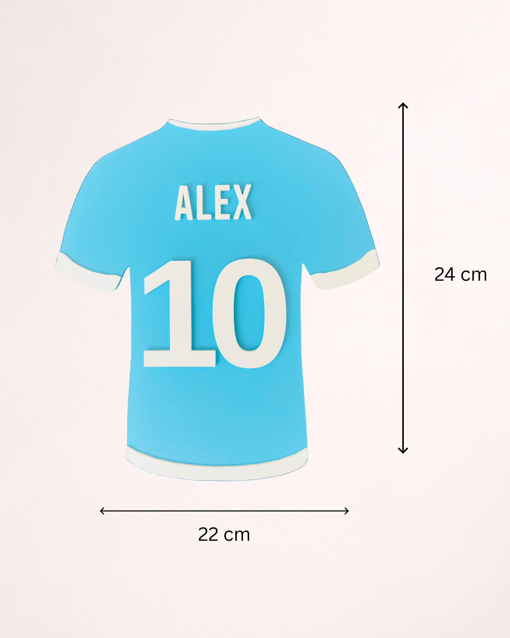 Tricou de fotbal decorativ personalizat