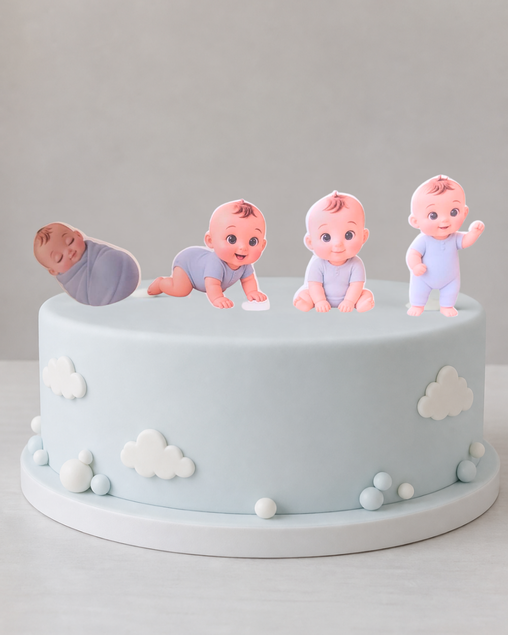 Etapele bebelușului – Set 4 toppere pentru tort