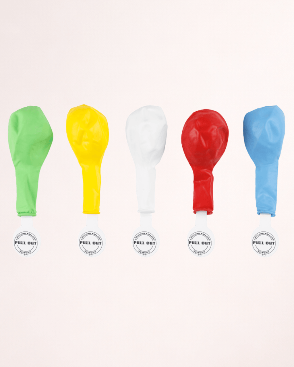 Set de 5 baloane LED luminoase multicolore