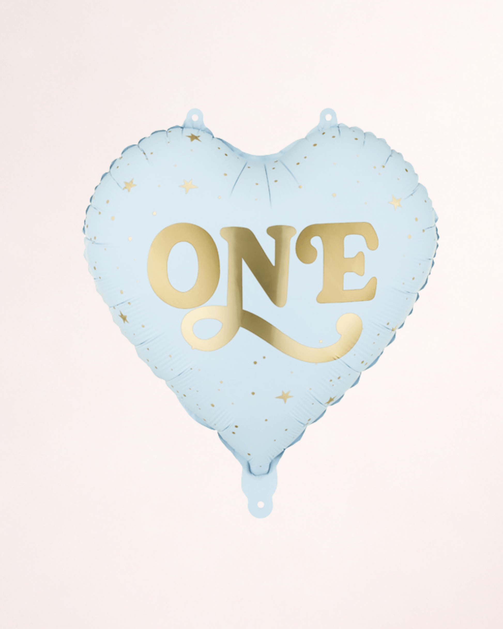 Balon din folie în formă de inimă „One” – bleu
