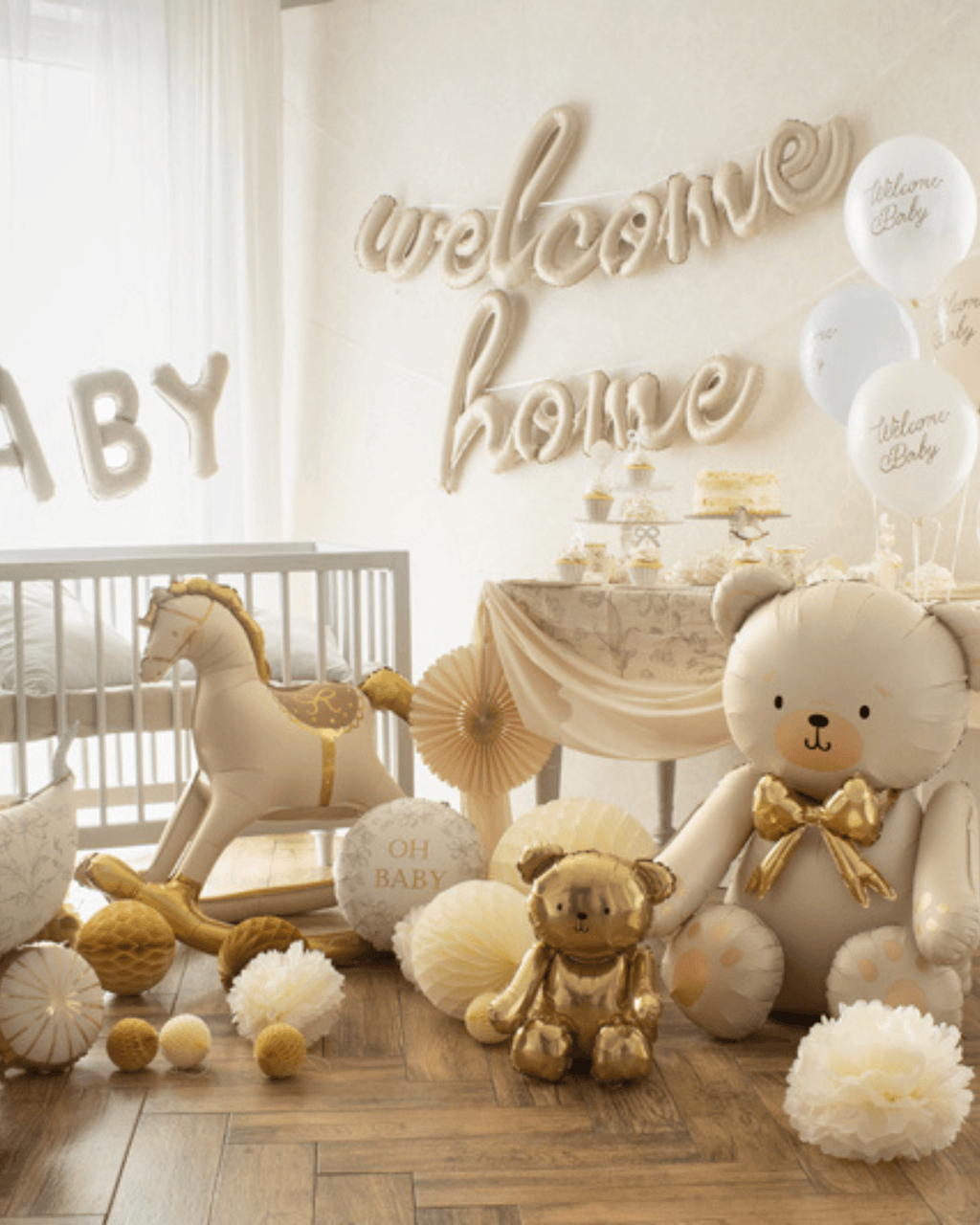 Balon din folie în formă de căluț balansoar