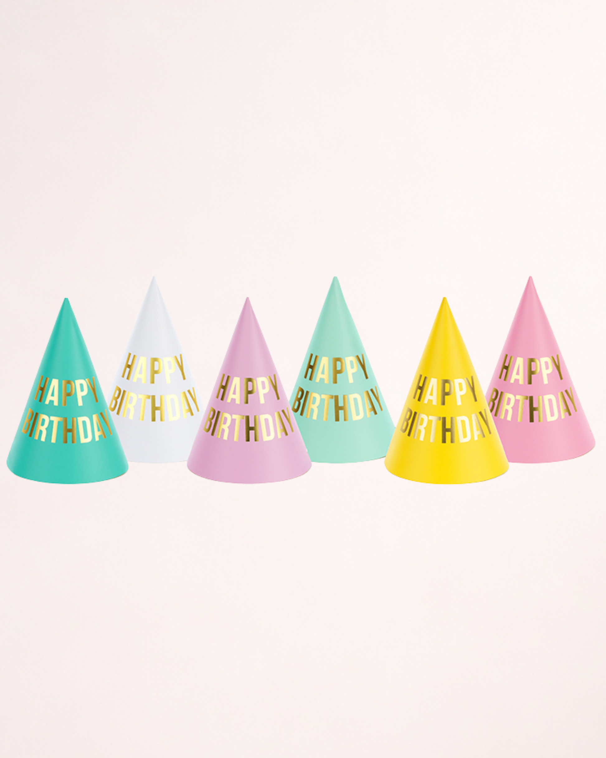 Set de 6 coifuri de petrecere „Happy Birthday”