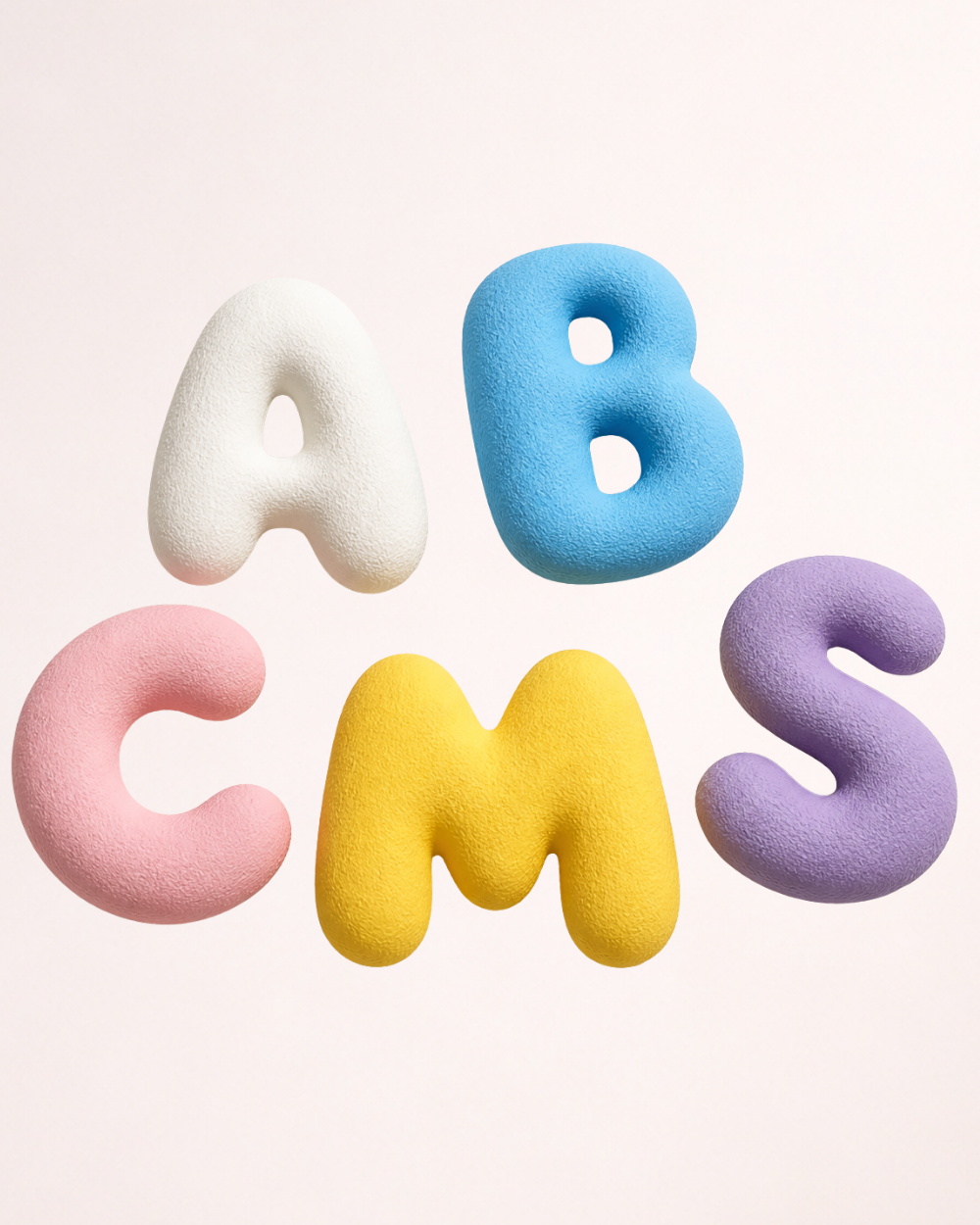 Litere Bubble 3D personalizabile