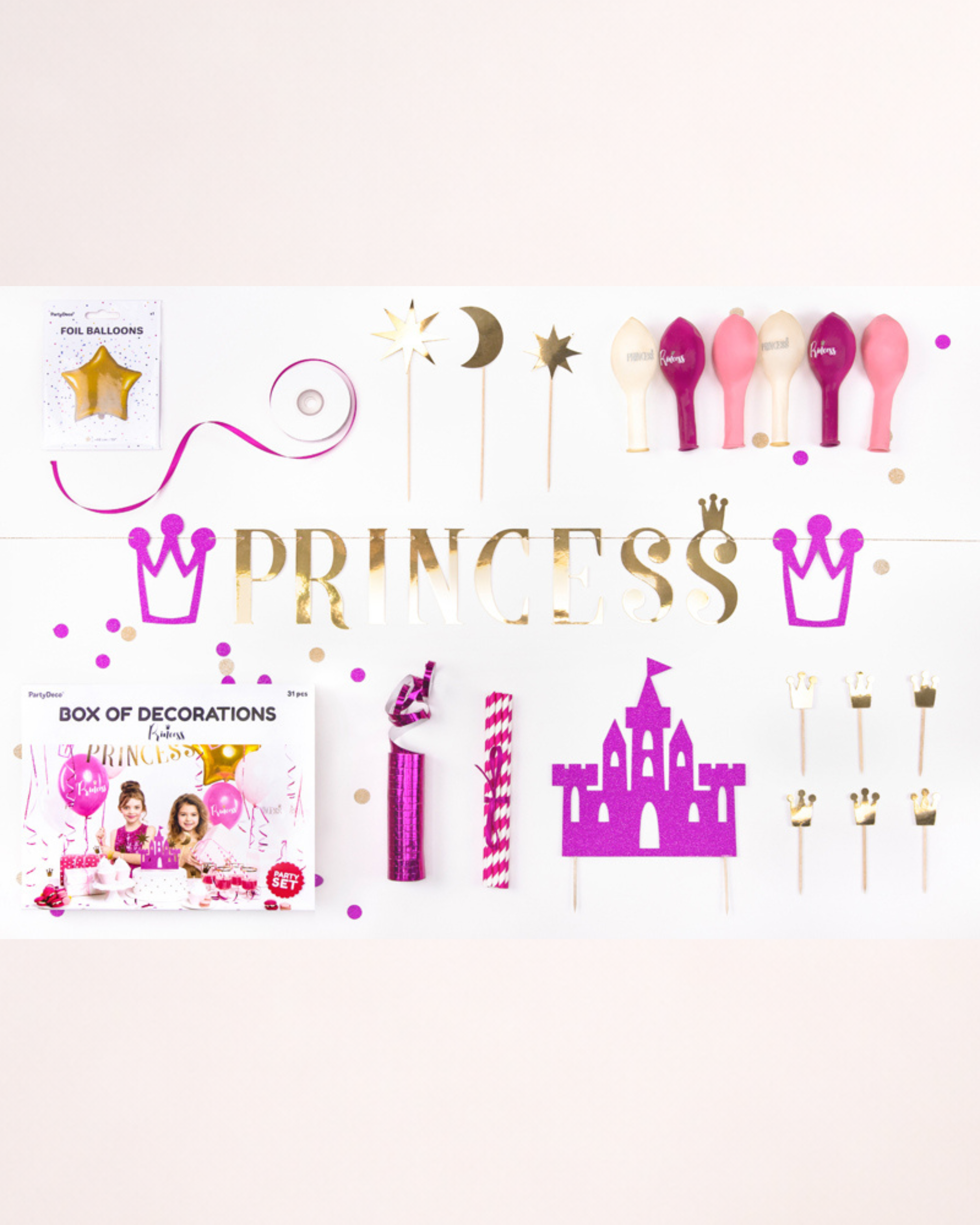 Set de decorațiuni pentru petrecere – Prințesă
