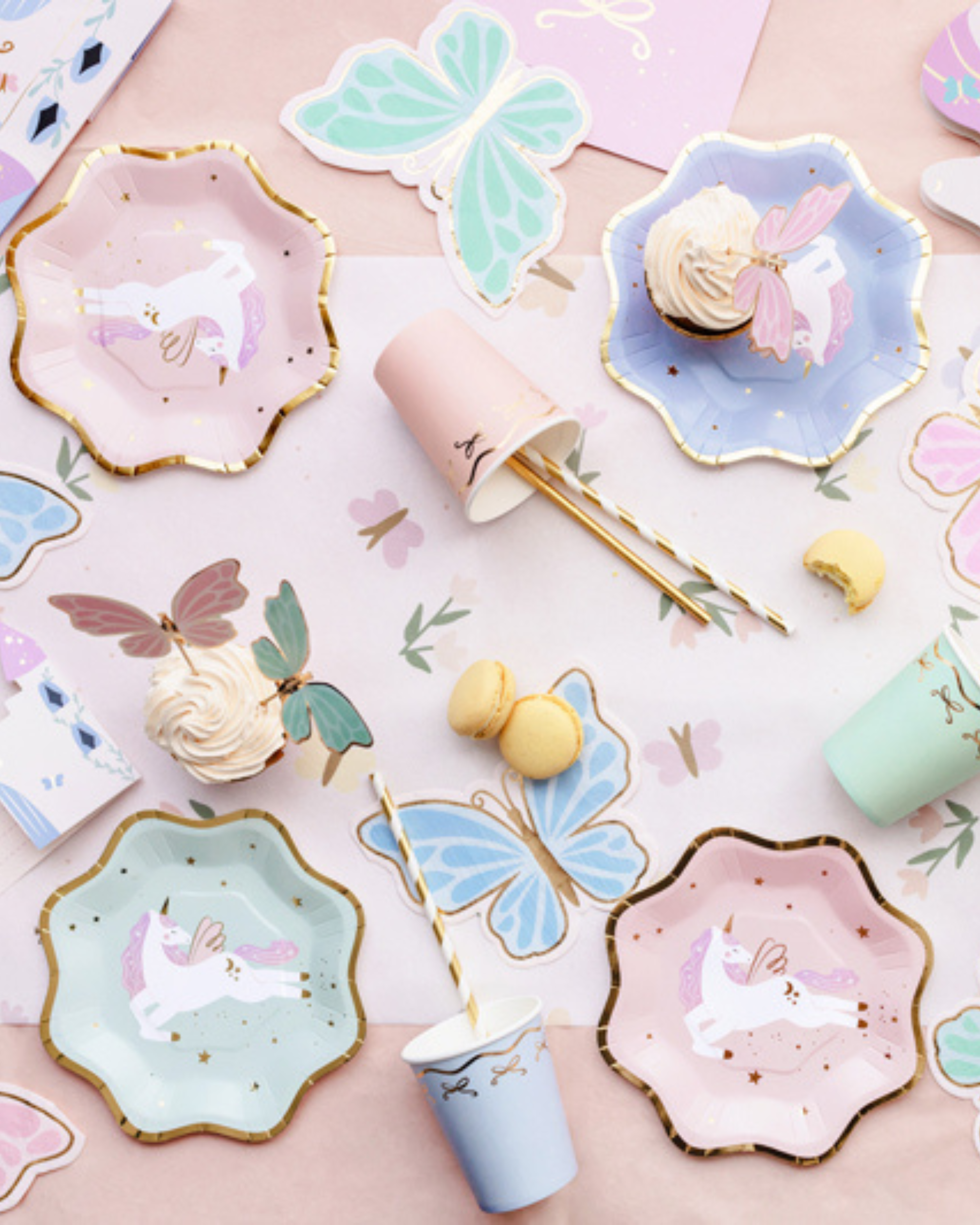 Set de 6 farfurii din hârtie Unicorn