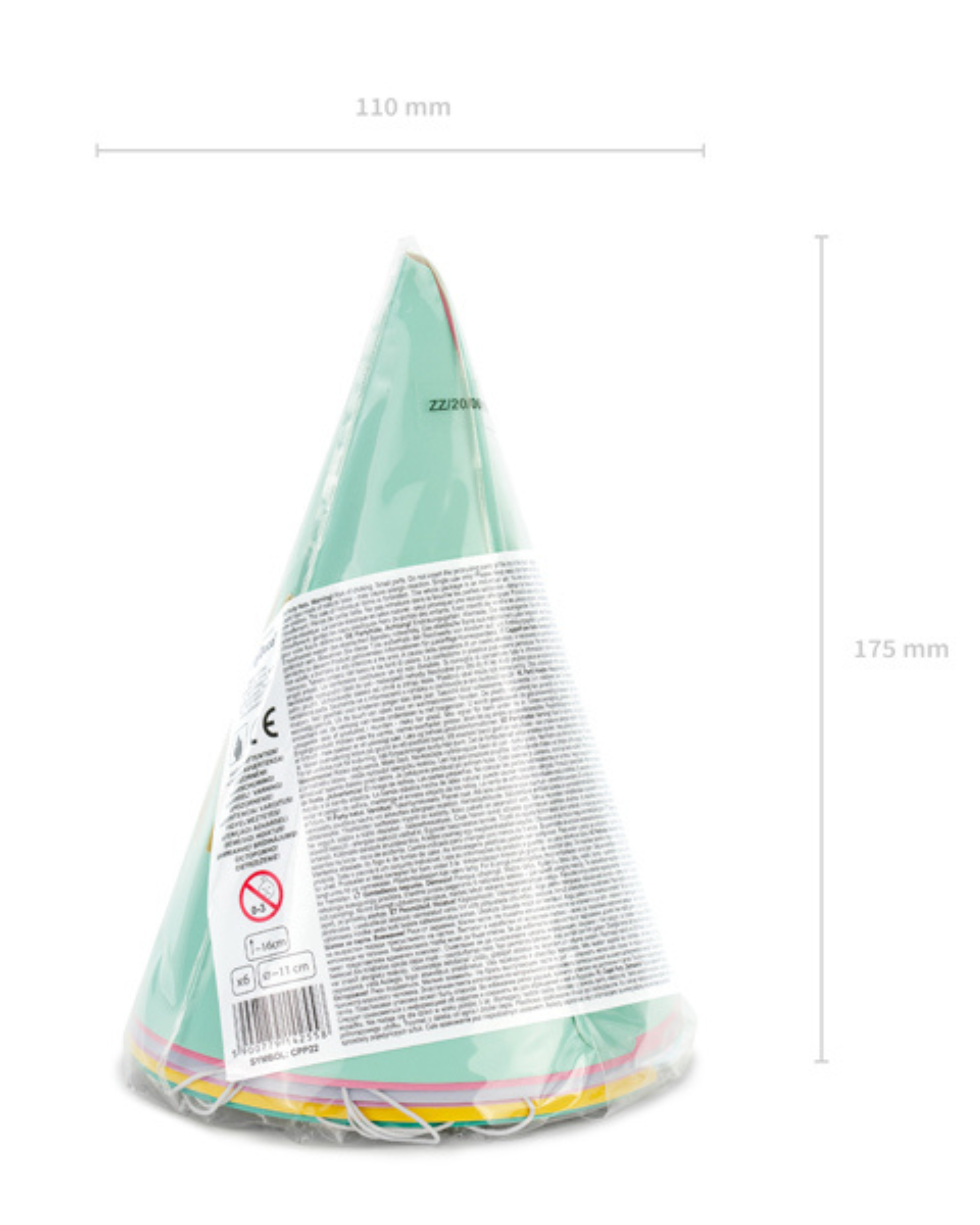 Set de 6 coifuri de petrecere „Happy Birthday”