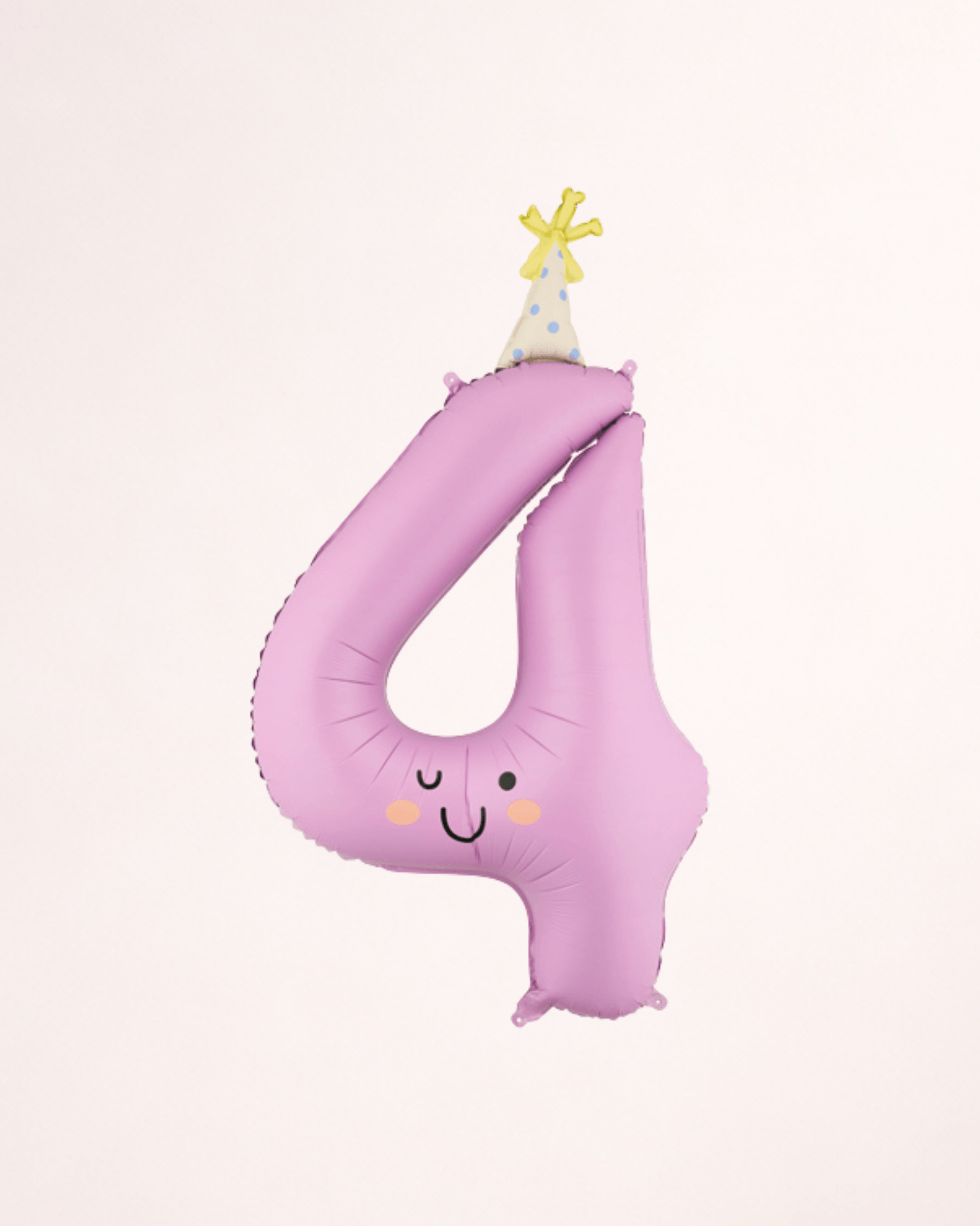 Balon din folie în forma cifrei 4 (patru) – lavandă