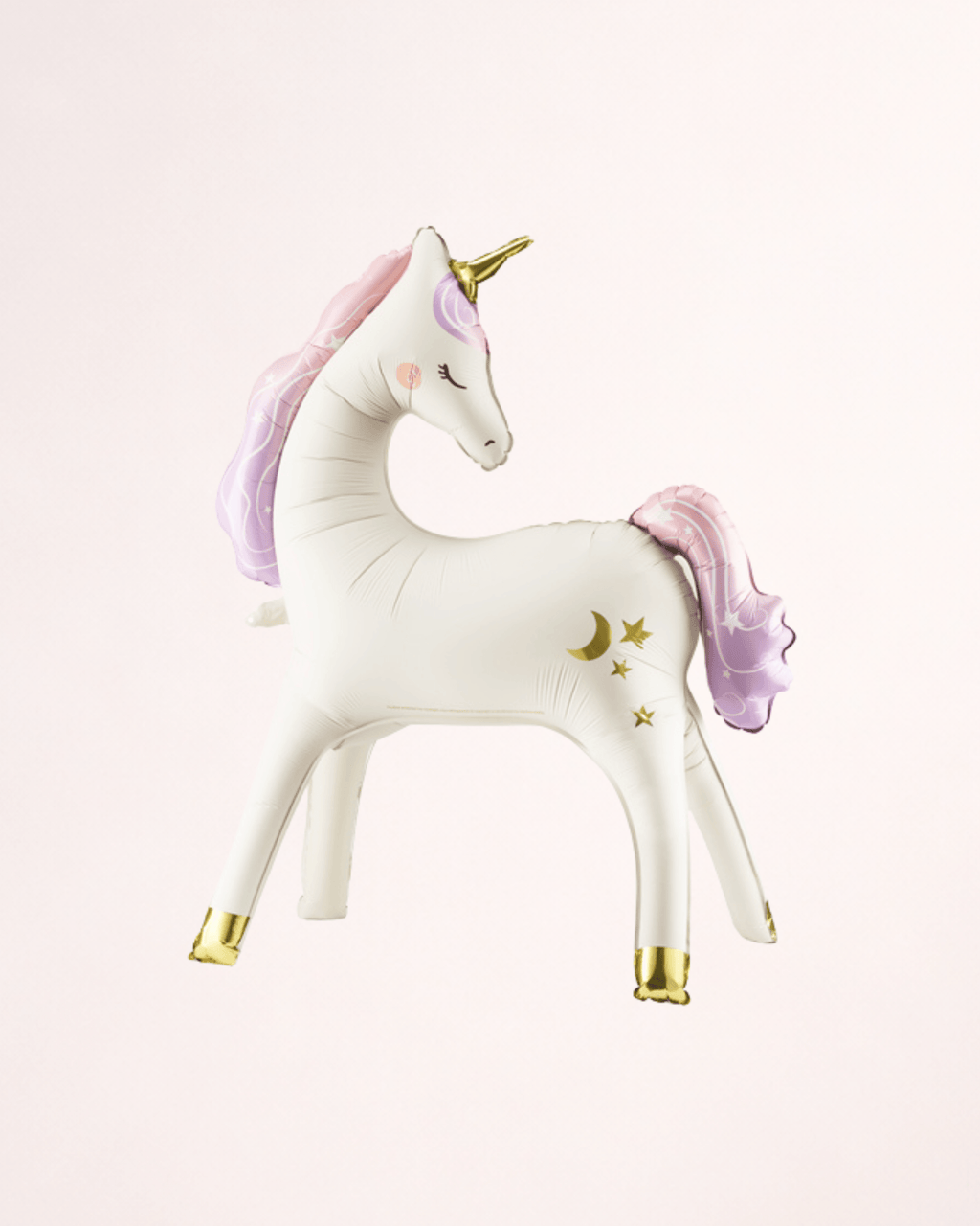 Balon de podea din folie Unicorn – bej mat