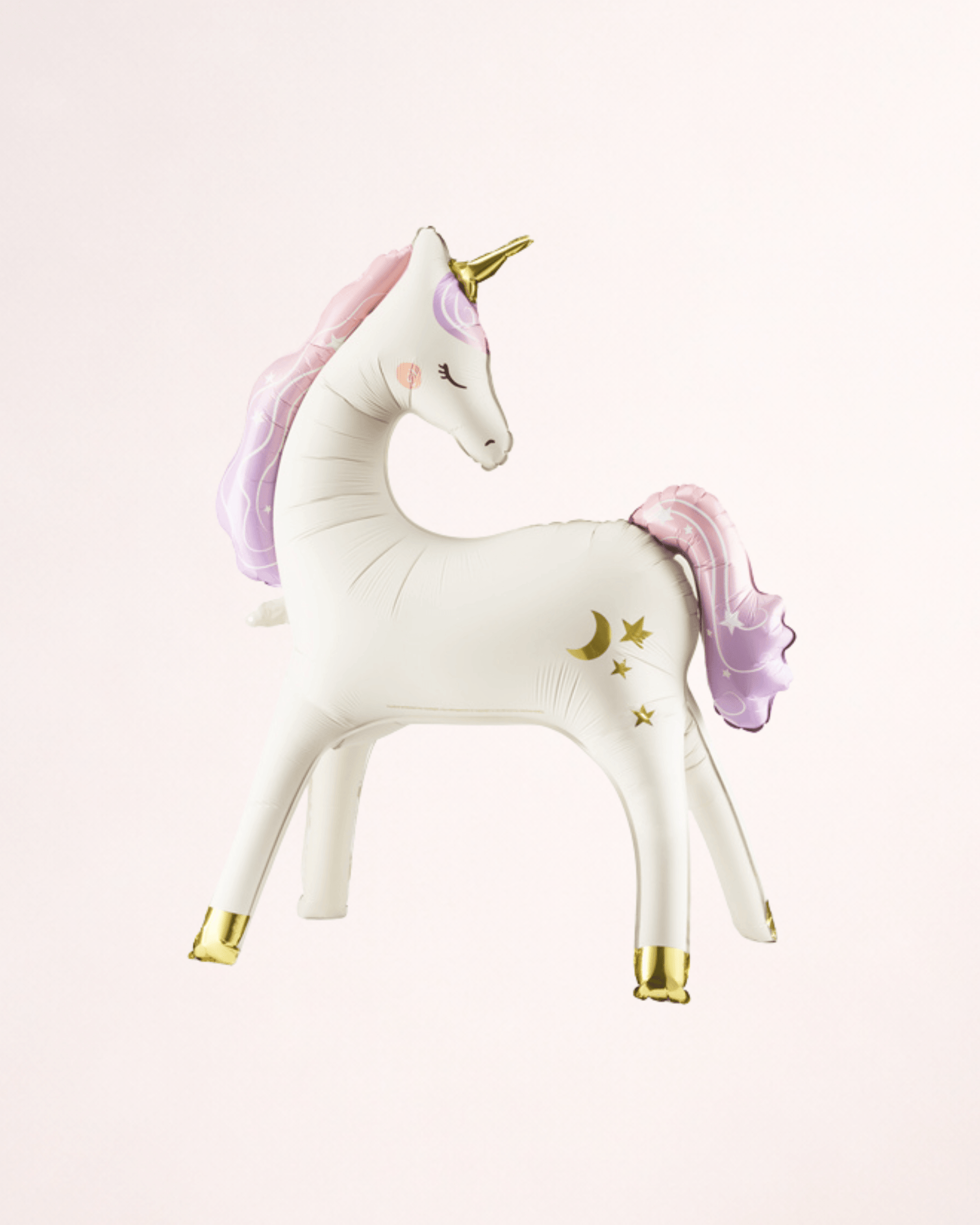 Balon de podea din folie Unicorn – bej mat