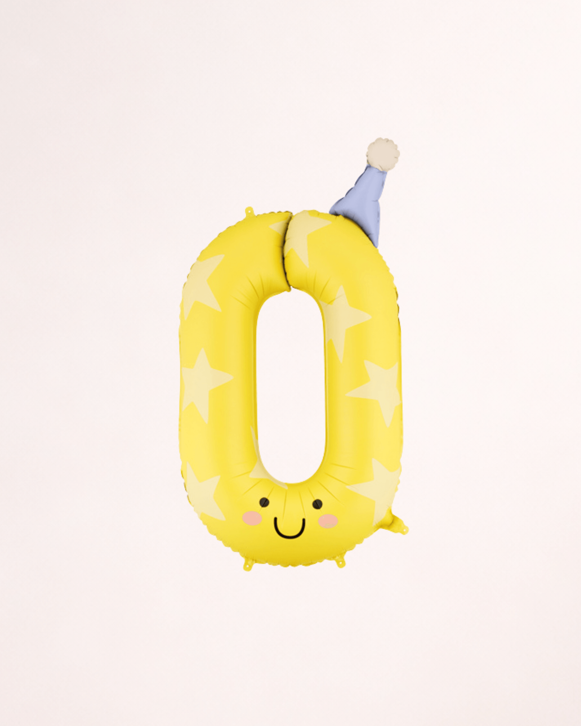 Balon din folie în forma cifrei 0 (zero) – galben