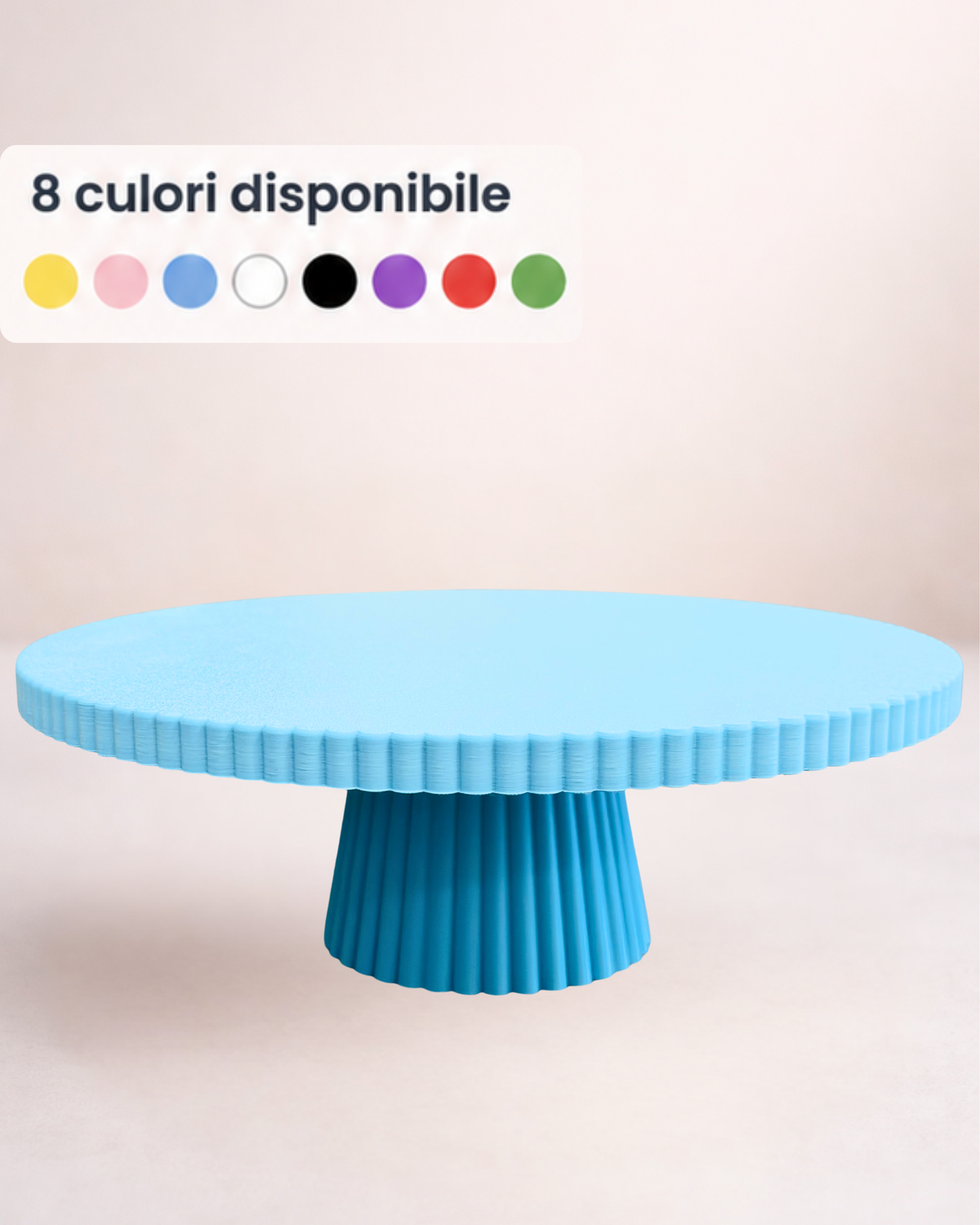 Suport pentru tort și deserturi - Rotund cu Striații