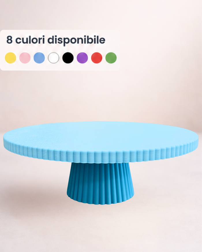 Suport pentru tort și deserturi - Rotund cu Striații
