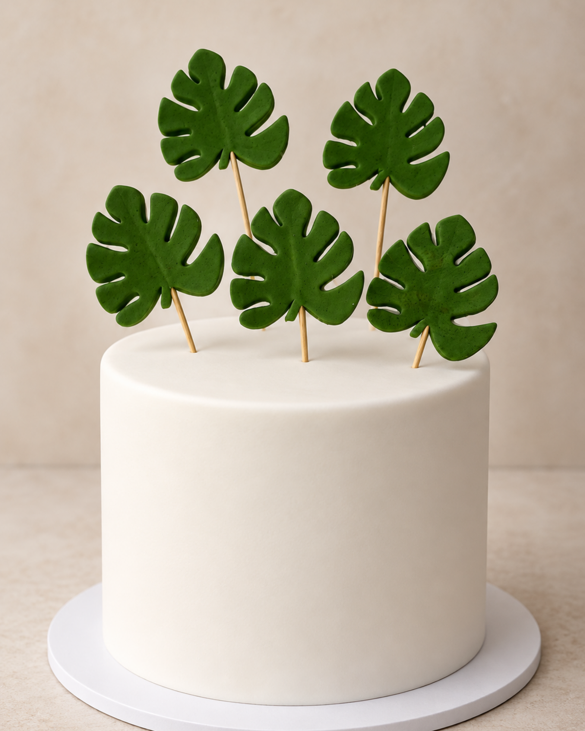 5 x Frunze Monstera - Set Decor Tort