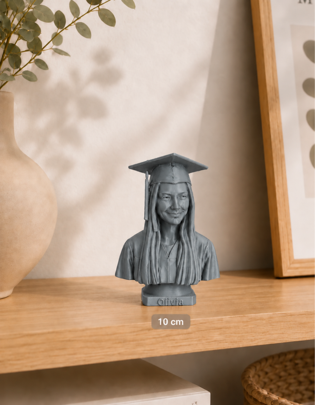 Bust personalizat după fotografie – imprimat 3D