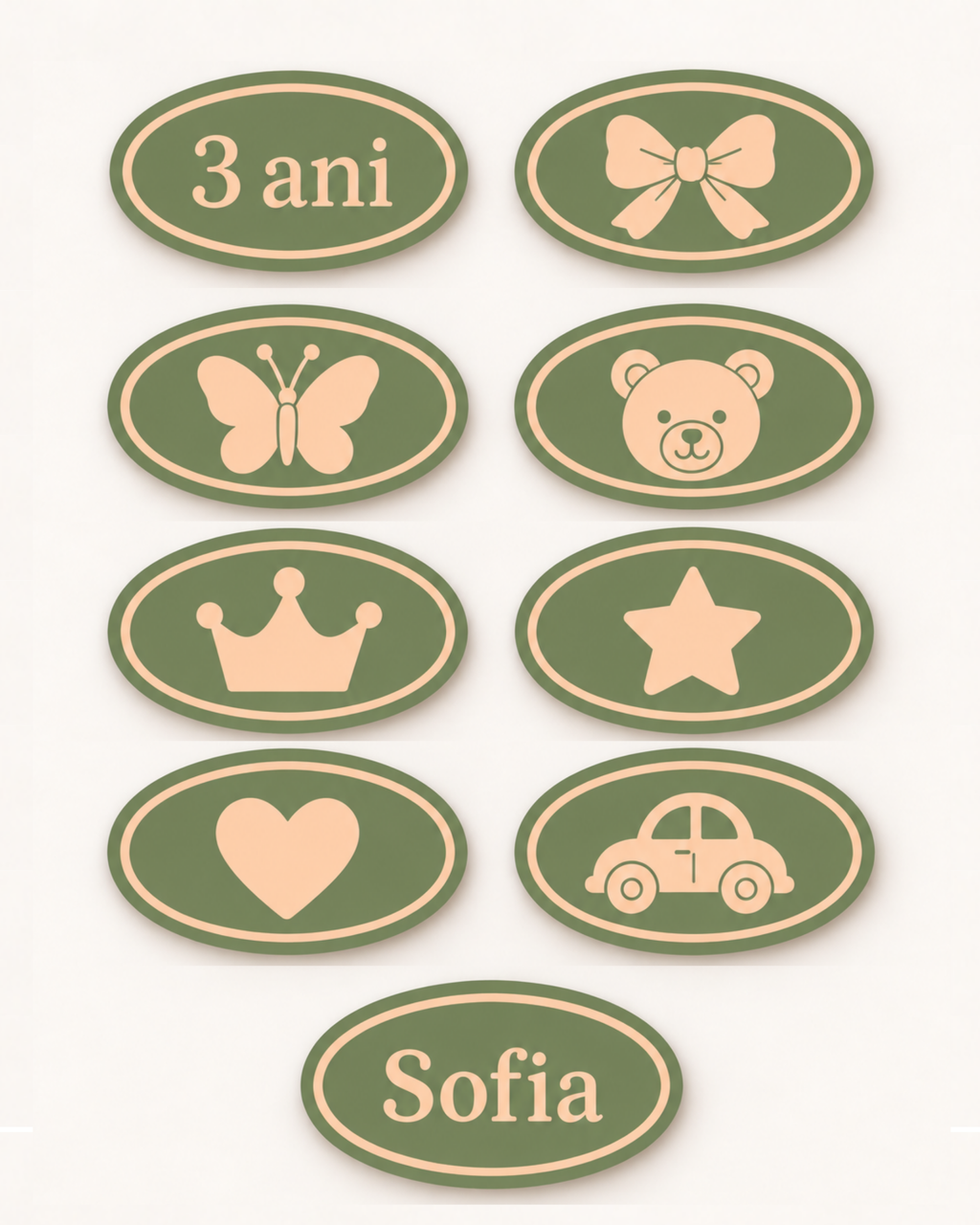 Charm Personalizat pentru Set Candy Bar - Design Colorat