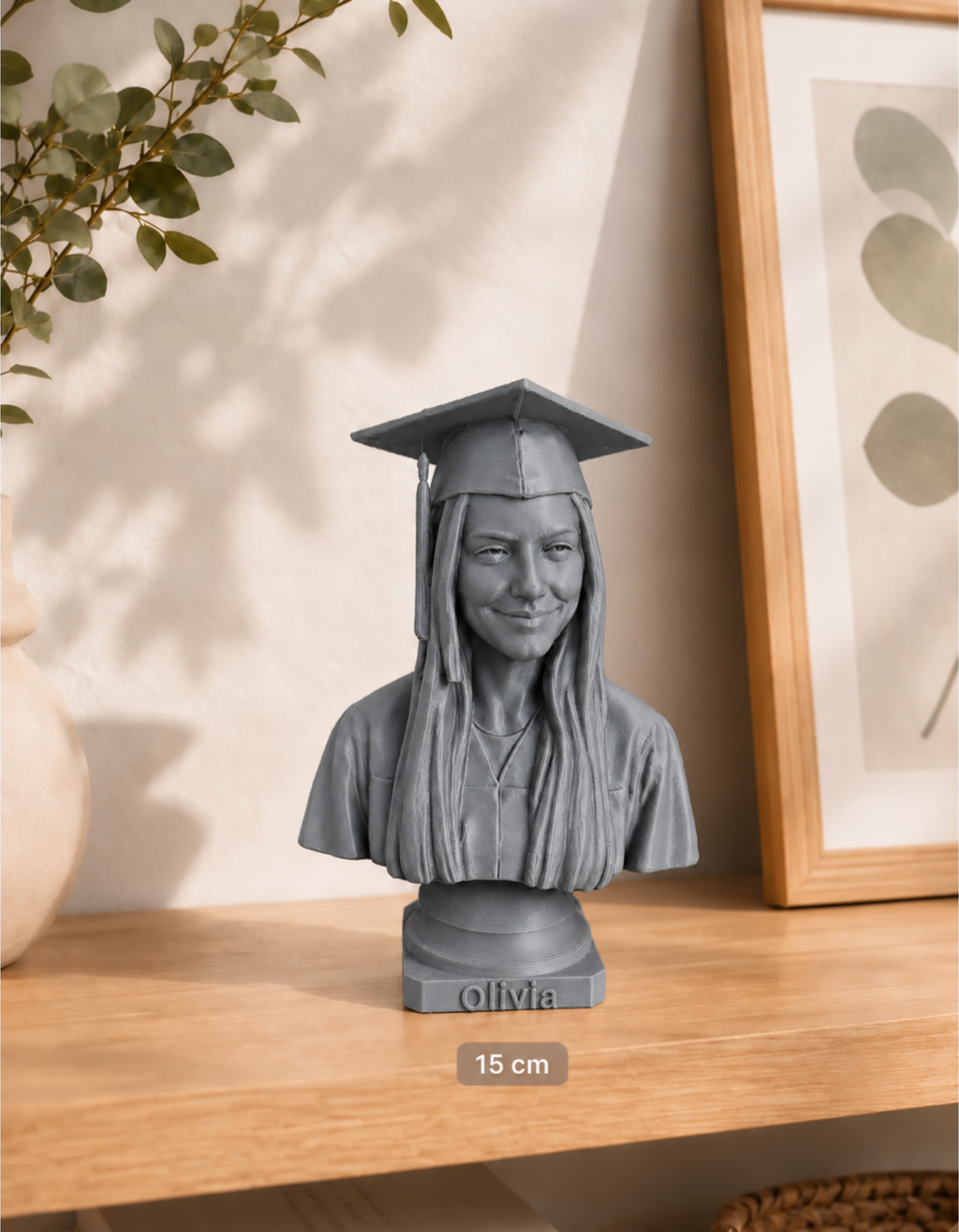 Bust personalizat după fotografie – imprimat 3D