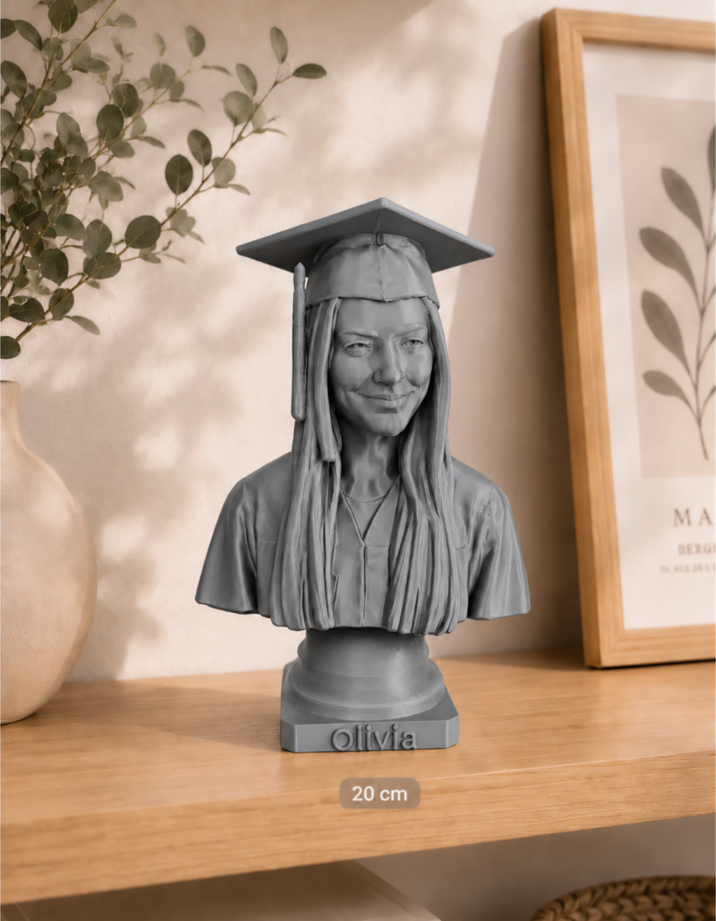 Bust personalizat după fotografie – imprimat 3D