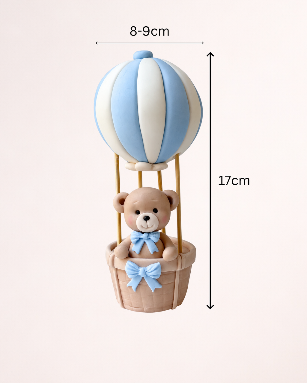 Ursuleț în Balon - Figurină Tort