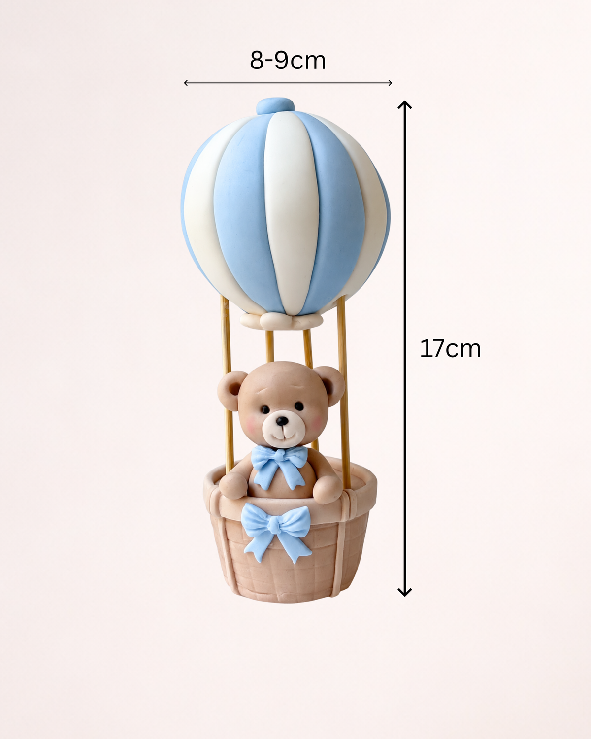 Ursuleț în Balon - Figurină Tort