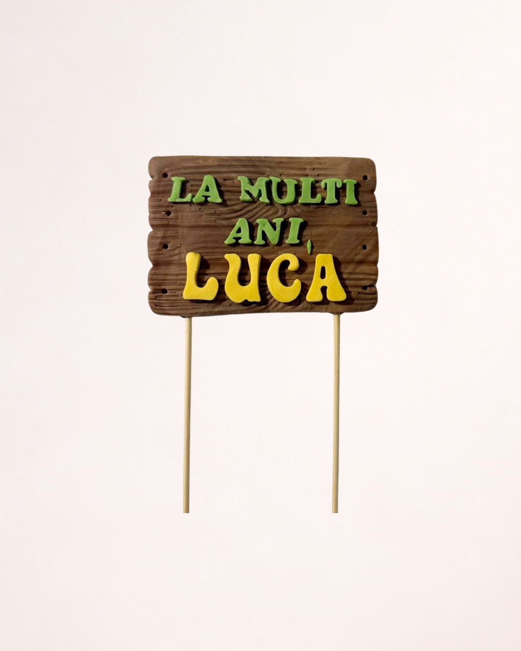 Tăbliță personalizată - La mulți ani - Figurină Tort