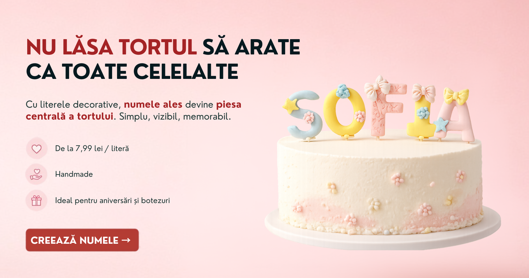 Figurine handmade pentru tort
