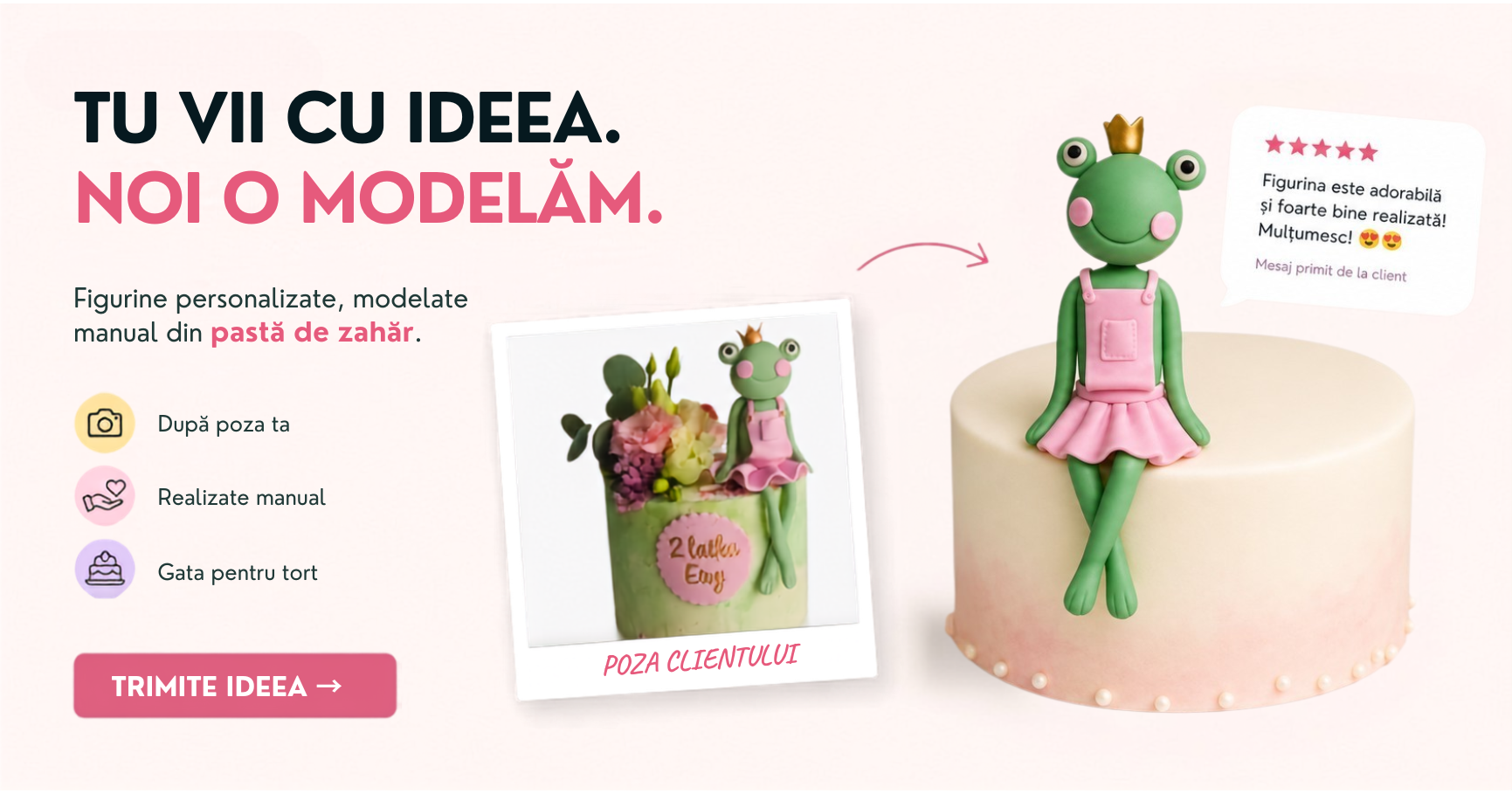 Figurine handmade pentru tort