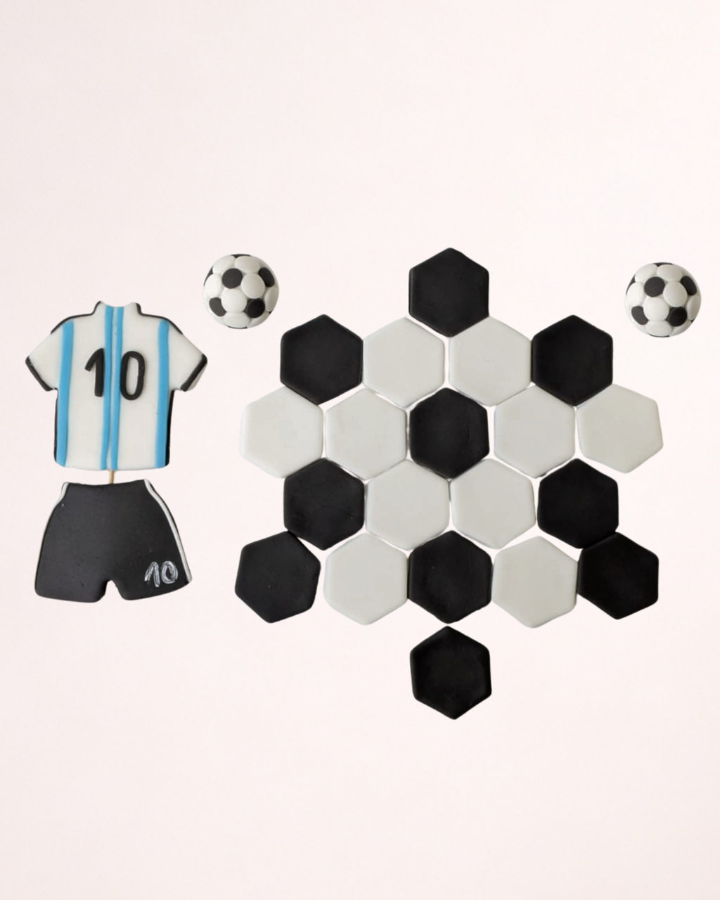 Fotbal Messi Argentina nr. 10 - Set Decor Tort