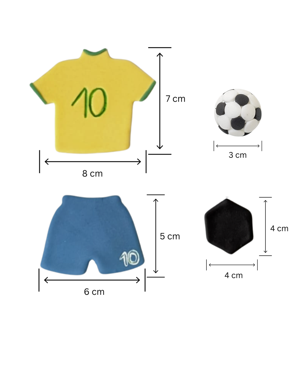 Fotbal Neymar Brazilia nr. 10 - Set Decor Tort