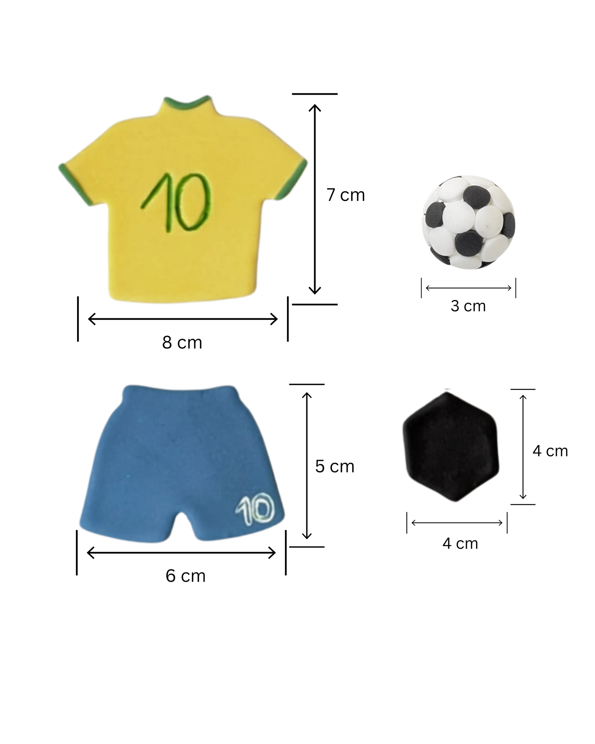 Fotbal Neymar Brazilia nr. 10 - Set Decor Tort